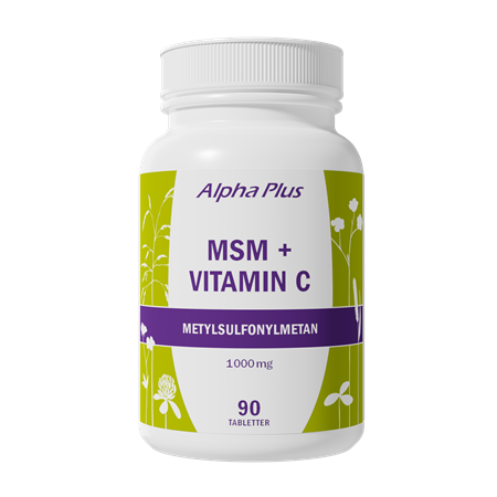 Alpha-plus MSM + Vitamin C 90 tabletter