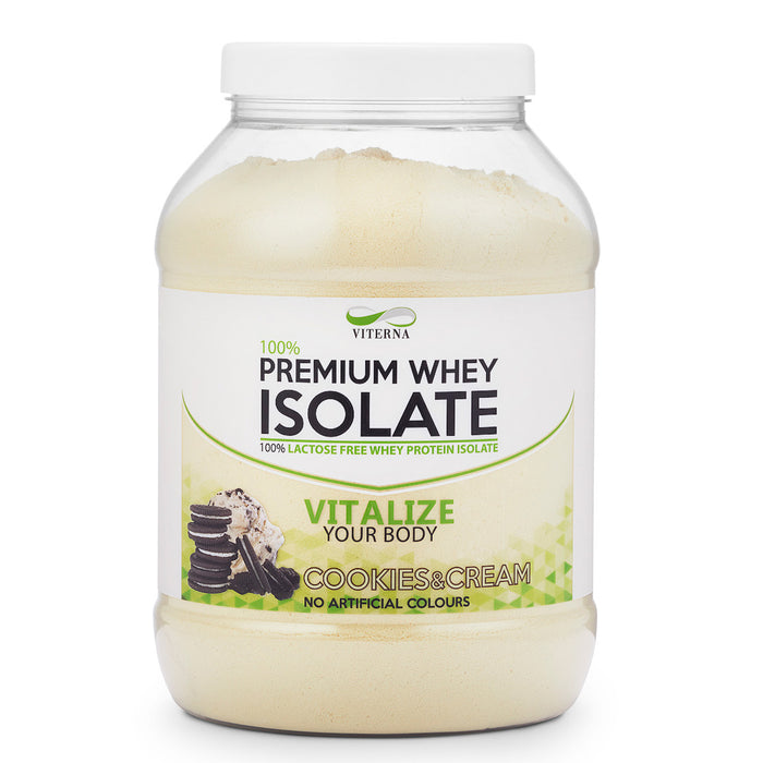 Viterna 100% Premium Whey Isolate, 900g - Cookies and Cream