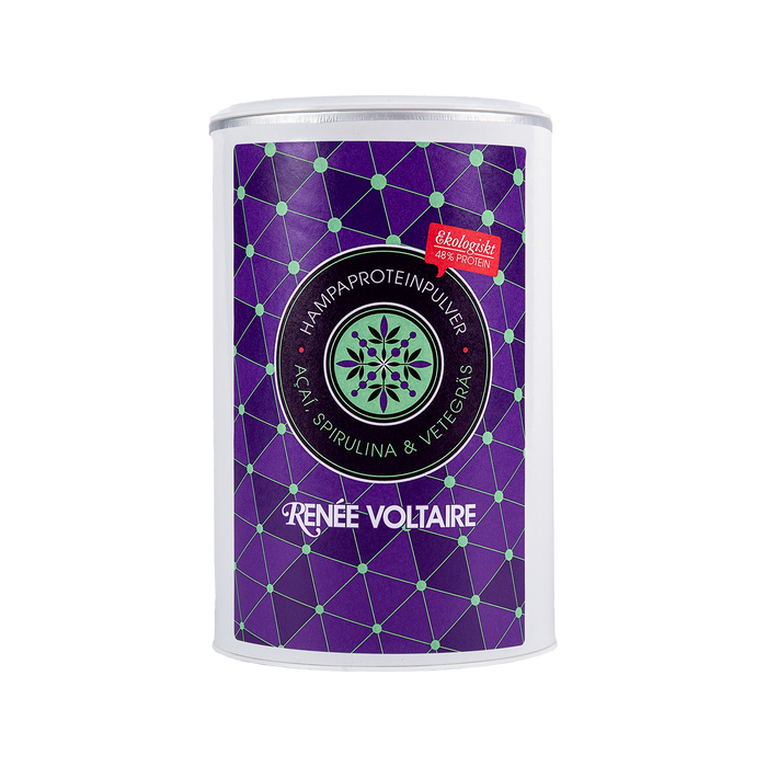 Renee Voltaire Hampaproteinpulver – Acai, Spirulina & Vetegräs 400 g