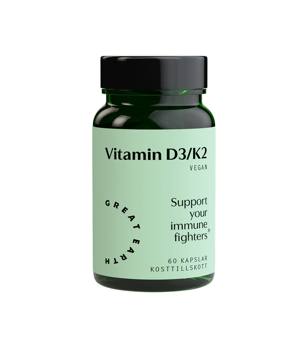 Great Earth Vitamin D3/K2 60 kapslar