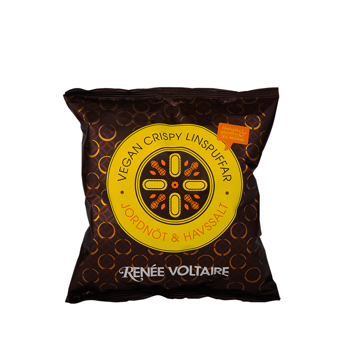Renee Voltaire Vegan Crispy Linspuffar – Jordnöt & Havssalt 60 g