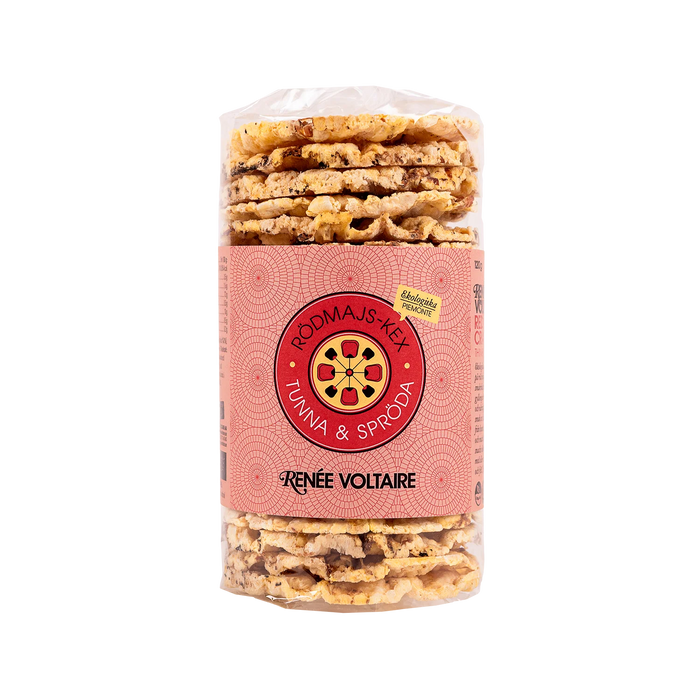 Renee Voltaire Rödmajs-kex – Tunna & Spröda 150g