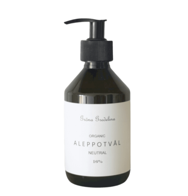 Gröna Gredelina Aleppotvål Neutral plastflaska 250 ml