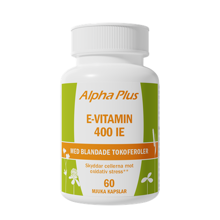 Alpha-plus E-vitamin 400 IE 60 kapslar