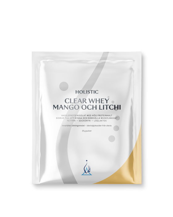 Holistic Clear Whey mango och litchi 25g x 10 pack