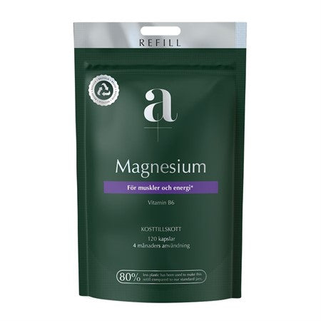 Alpha-plus A+ Magnesium 120 kapslar 350mg Refillpåse
