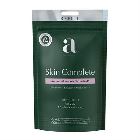 Alpha-plus A+ Skin Complete 90 kapslar Refillpåse