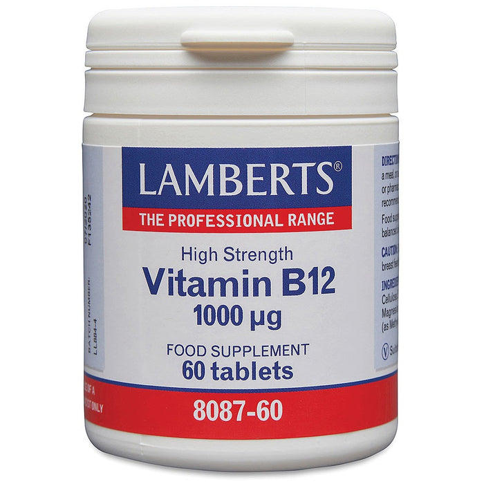 Lamberts B12 enkel 1000µg, 60 tabletter