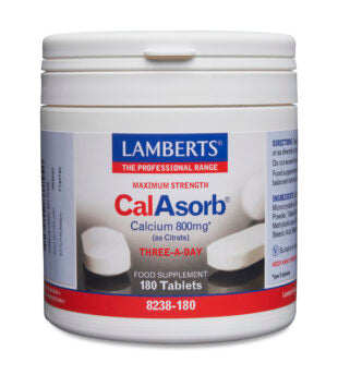 Lamberts CalAsorb Kalciumcitrat 267 mg 180 tabletter