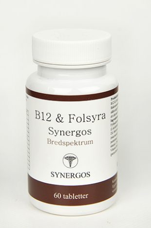 Egenvårdspoolen B12 & Folsyra Synergos 60 tabletter