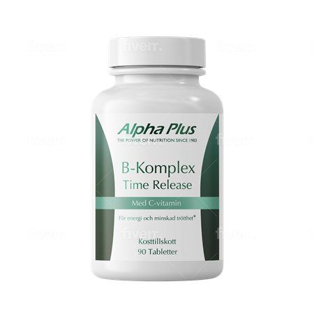 Alpha-plus B-komplex Time Release 90 tabletter