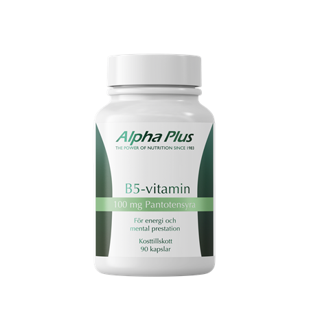 Alpha-plus B5-vitamin 100 mg 90 kapslar