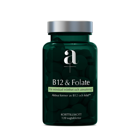 Alpha-plus A+ B12 & Folate 120 sugtabletter