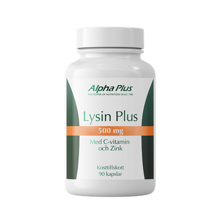 Alpha-plus Lysin Plus 500 mg 90 kapslar