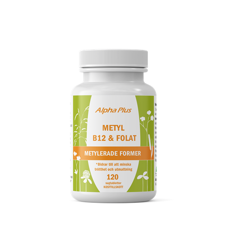 Alpha-plus Metyl B12 & Folat 120 sugtabletter