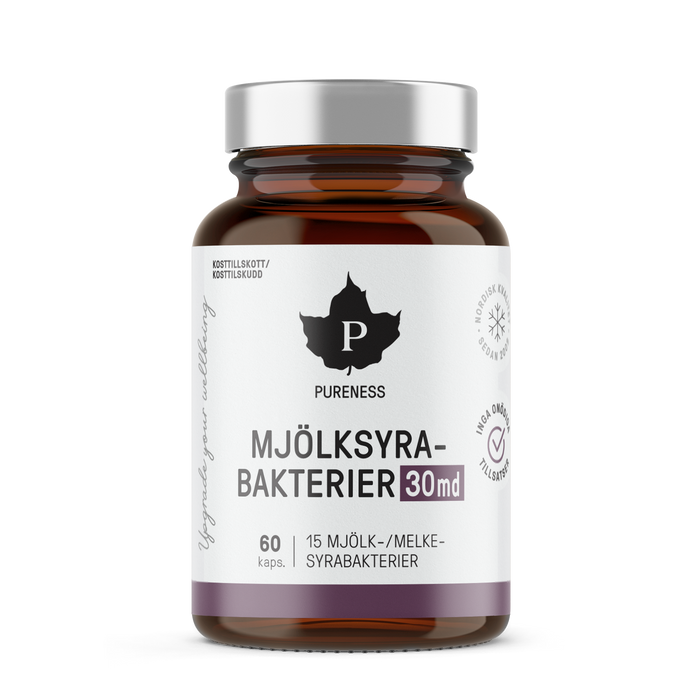 Pureness Mjölksyrabakterier 30 md - 60 kapslar