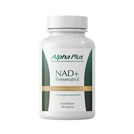 Alpha-plus NAD+ Resveratrol 60 kapslar