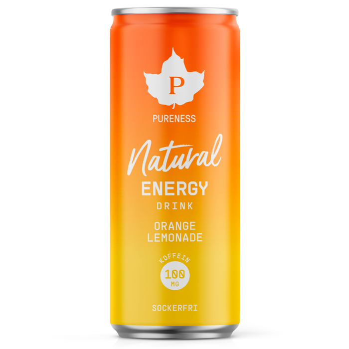 Pureness Natural Energy Drink Orange Lemonade - 330 ml