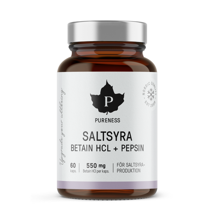 Pureness Betain HCl -saltsyra trippeleffekt - 60 kapslar