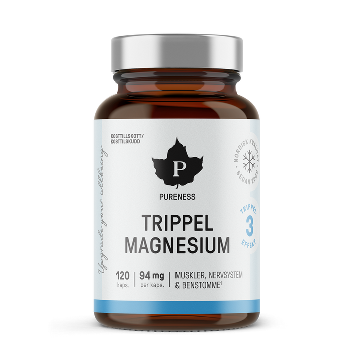 Pureness Trippel Magnesium - 120 kapslar