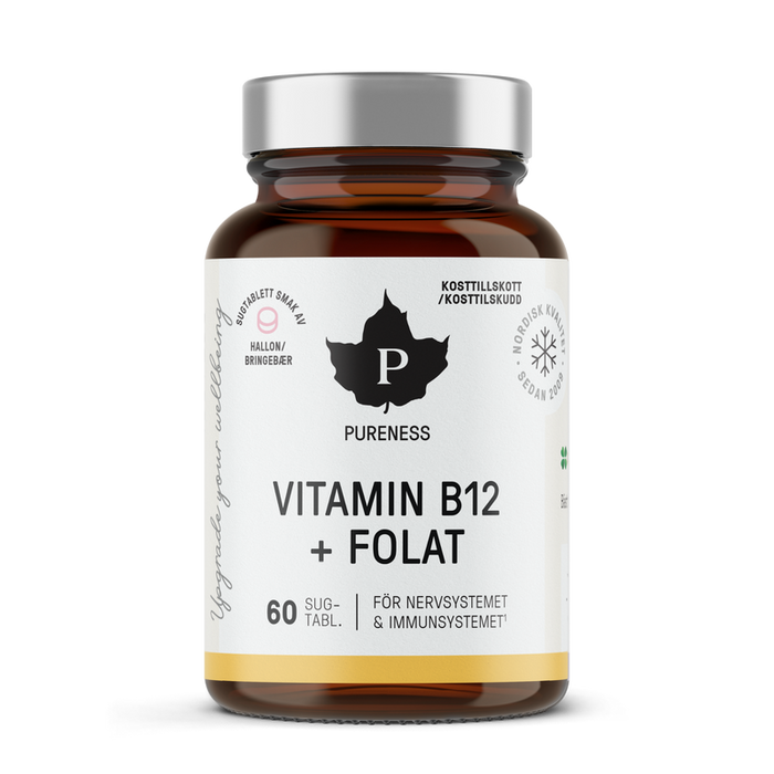 Pureness Vitamin B12 + Folat - 60 sugtabletter