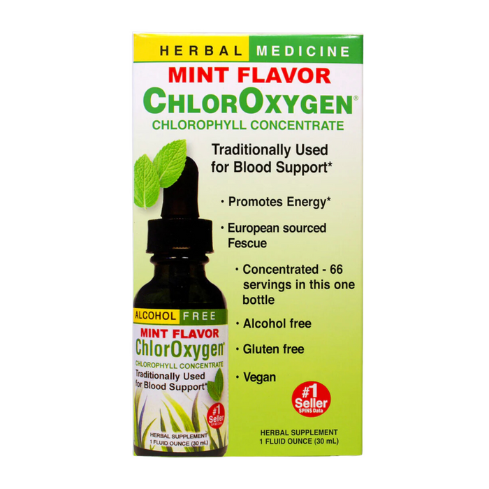 Herbs Etc ChlorOxygen® Chlorophyll Concentrate Mint Alcohol Free Liquid Extract (30ml)