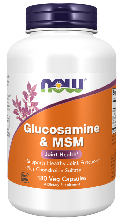 Now Foods Glucosamine & MSM 180 kapslar