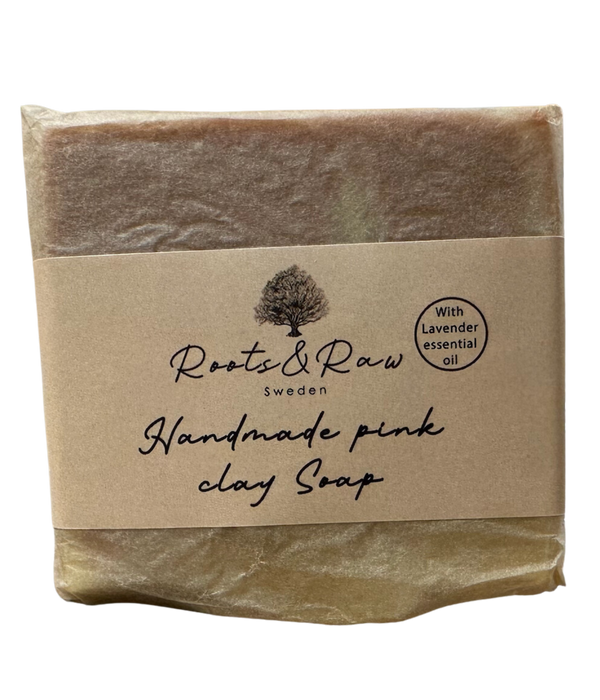 Roots & Raw Handmade Pink Clay Soap 100-110 g