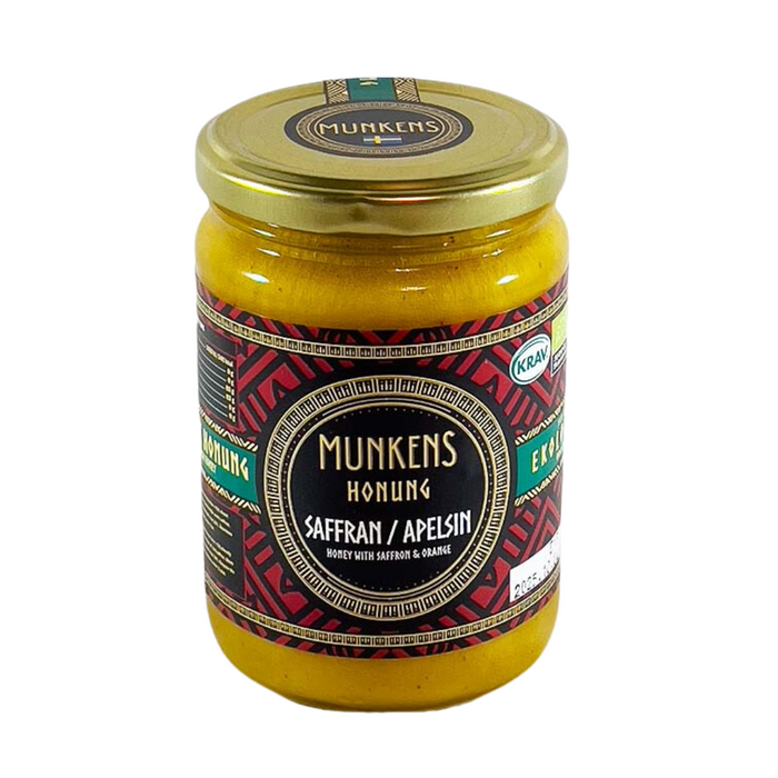 Munkens Hälsa Honung Raw Apelsin & Saffran Eko/Krav 280 g