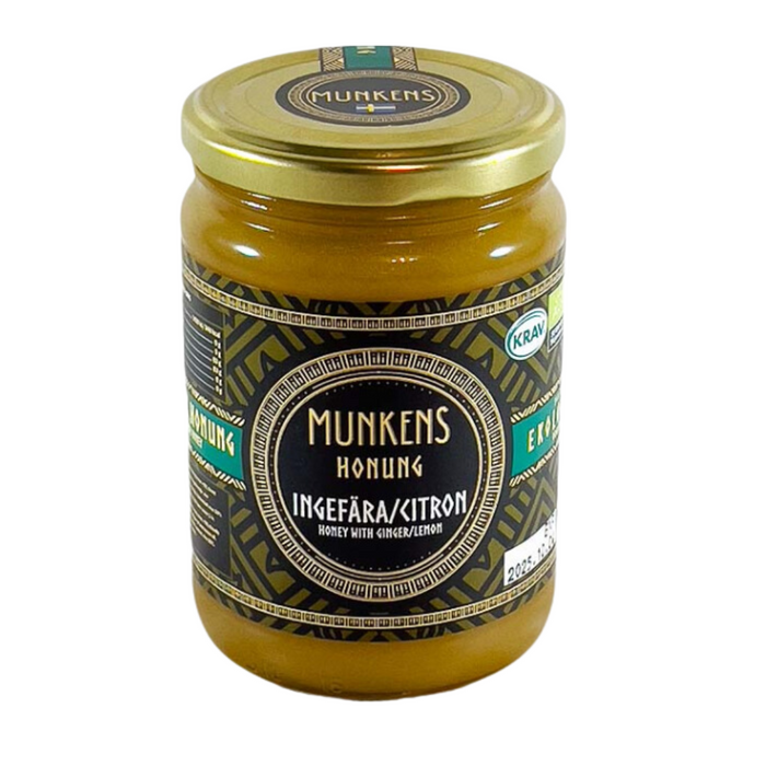 Munkens Hälsa Honung Raw Ingefära/Citron Eko/Krav 500 g