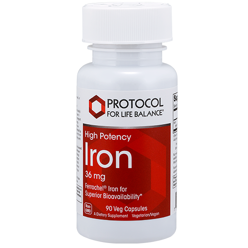 Protocol For Life Iron 36mg Ferrochel (R) 90 vegkapslar