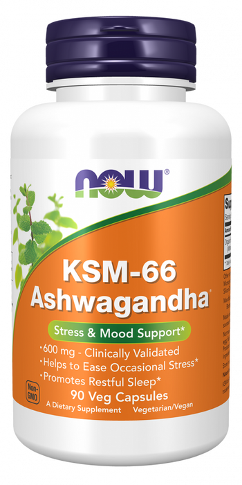 Now Foods KSM-66 Ashwagandha® 90 Veg kapslar