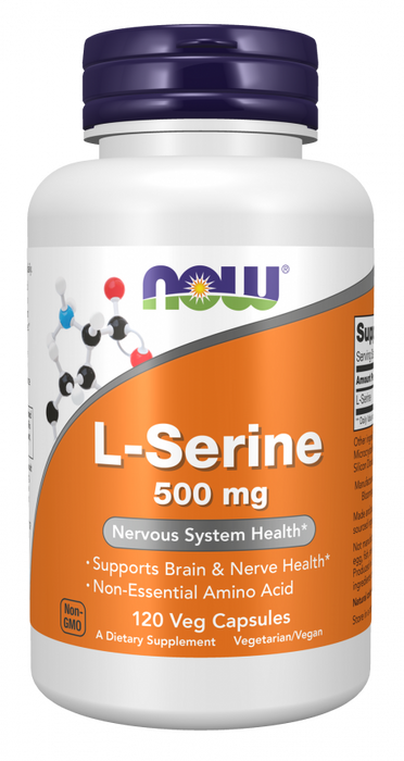 Now Foods L-Serine 500 mg 120 vegkapslar