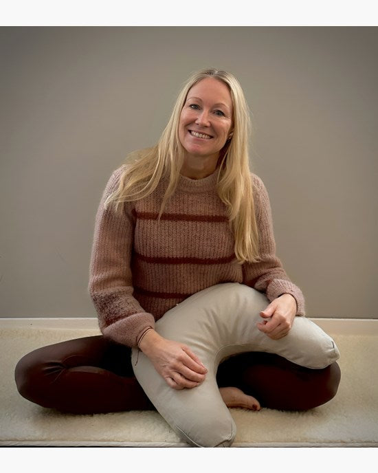 Yogiraj Meditationskudde Infinity, Misty greige - Ulrica Norberg x Yogiraj