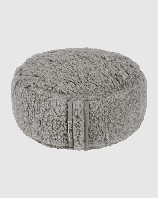 Yogiraj Meditationskudde ull Premium wool meditation cushion, Silver Grey