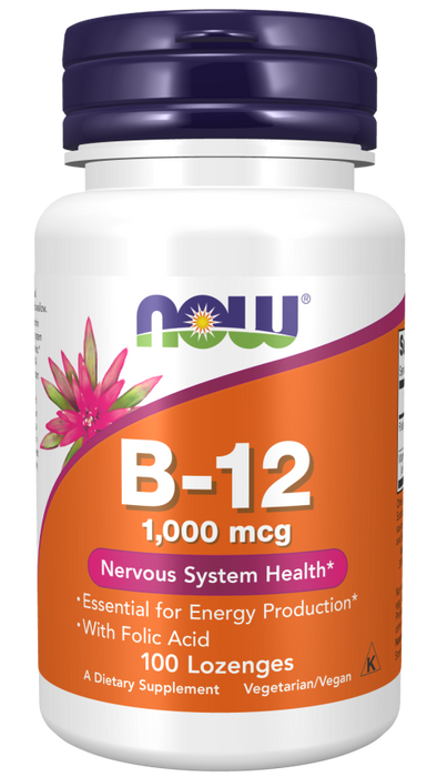 Now Foods B-12 1000 mcg 100 sugtabletter