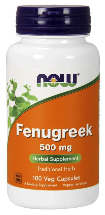 Now Foods Fenugreek 500 mg 100 vegkapslar