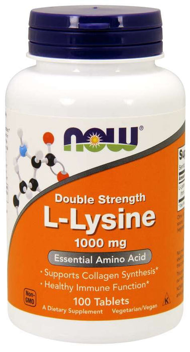 Now Foods L-Lysin 1000 mg 100 tabletter