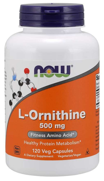 Now Foods L-Ornithine 500 mg 120 vegkapslar