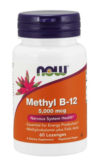 Now Foods Methyl B-12 5 000 mcg 60 sugtabletter