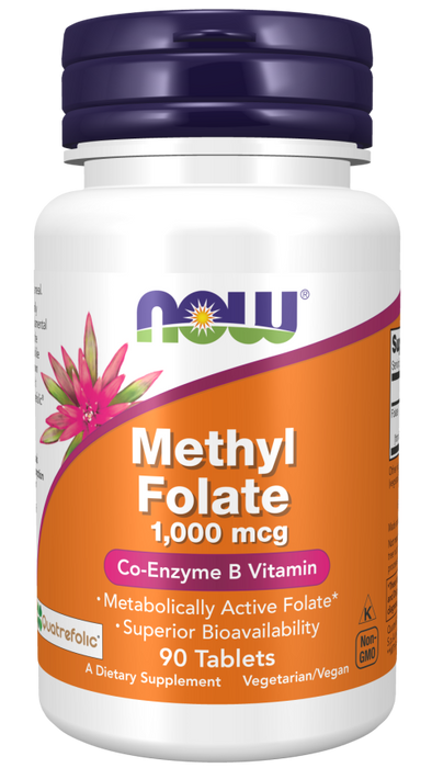 Now Foods Methyl Folate 1000 mcg 90 tabletter