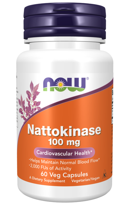 Now Foods Nattokinase 100 mg 60 kapslar