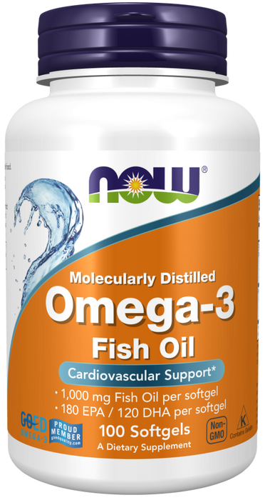 Now Foods Omega-3 1000 mg 100 softgels