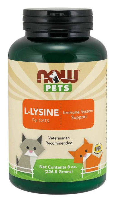 Now Foods Pets L-Lysine för katter 227 g