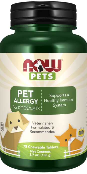 Now Foods Pets Allergy 75 tabletter