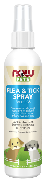 Now Foods Pets Flea & Tick Spray 237 ml