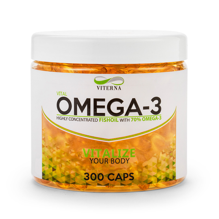 Viterna Omega 3 Högkoncentrerad (70%) 300 kapslar