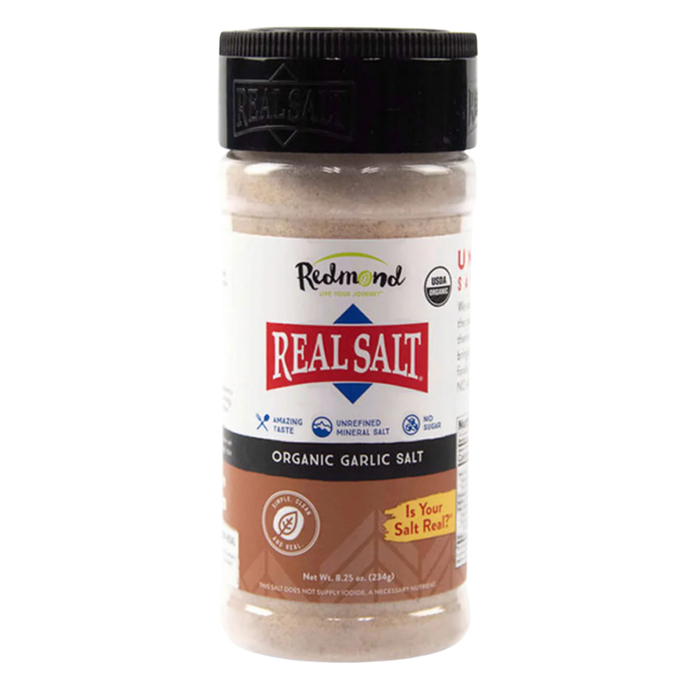Redmond Real Salt Seasonings GARLIC SALT 8.25 oz 234 g Shaker