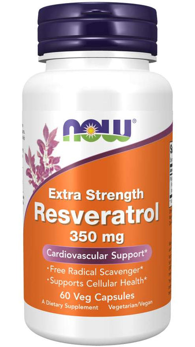 Now Foods Resveratrol Extra Strength 350 mg 60 vegkapslar