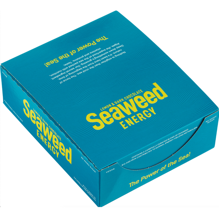 Seaweed Bars Seaweed Energy Protein Bar Fresh Lemon 50g 12-pack